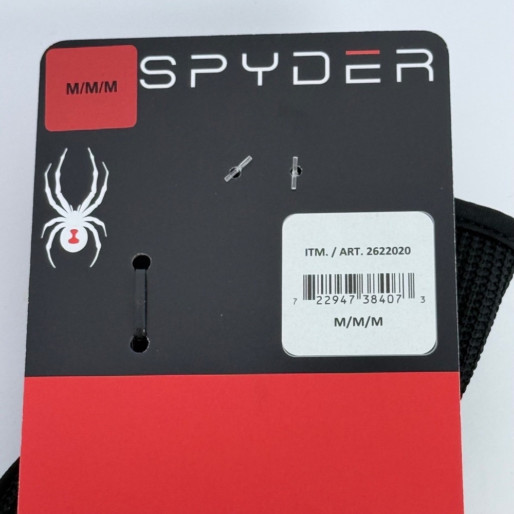 NWT Lot 2 PR Spyder Core Conduct Men's Gloves Sz M Touchscreen Compatible Black - Picture 7 of 16